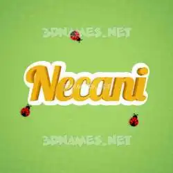 necani in Ladybugs style - 3D name wallpaper