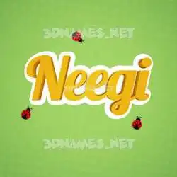 neegi in Ladybugs style - 3D name wallpaper