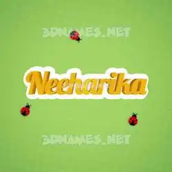 neeharika in Ladybugs style - 3D name wallpaper