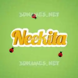 neekita in Ladybugs style - 3D name wallpaper