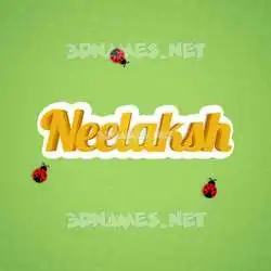 neelaksh in Ladybugs style - 3D name wallpaper