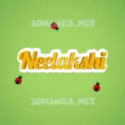 neelakshi in Ladybugs style - 3D name wallpaper