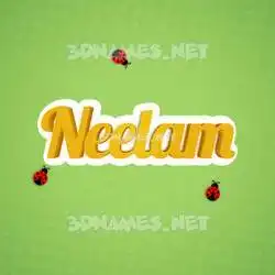 neelam in Ladybugs style - 3D name wallpaper