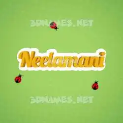 neelamani in Ladybugs style - 3D name wallpaper