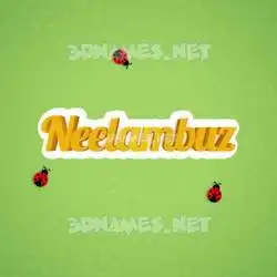neelambuz in Ladybugs style - 3D name wallpaper