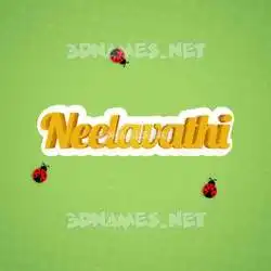 neelavathi in Ladybugs style - 3D name wallpaper
