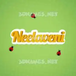neelaveni in Ladybugs style - 3D name wallpaper