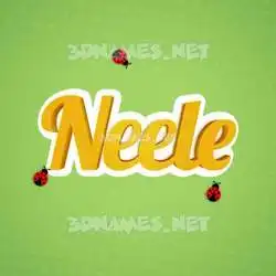 neele in Ladybugs style - 3D name wallpaper