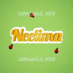 neelima in Ladybugs style - 3D name wallpaper