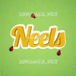 neels in Ladybugs style - 3D name wallpaper