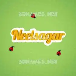 neelsagar in Ladybugs style - 3D name wallpaper