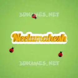 neelumahesh in Ladybugs style - 3D name wallpaper
