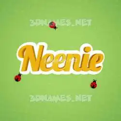 neenie in Ladybugs style - 3D name wallpaper