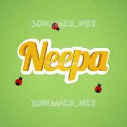 neepa in Ladybugs style - 3D name wallpaper