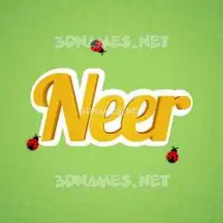 neer in Ladybugs style - 3D name wallpaper