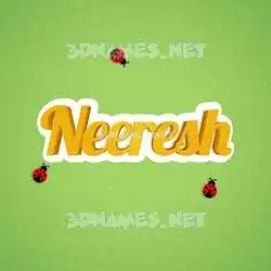 neeresh in Ladybugs style - 3D name wallpaper