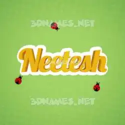 neetesh in Ladybugs style - 3D name wallpaper