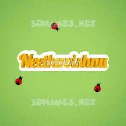 neethuvishnu in Ladybugs style - 3D name wallpaper