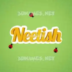 neetish in Ladybugs style - 3D name wallpaper