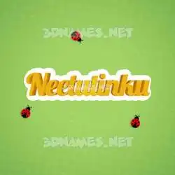 neetutinku in Ladybugs style - 3D name wallpaper