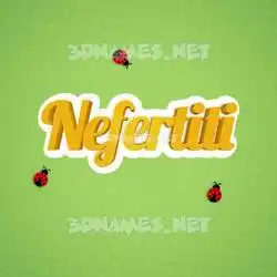 nefertiti in Ladybugs style - 3D name wallpaper