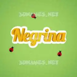 negrina in Ladybugs style - 3D name wallpaper