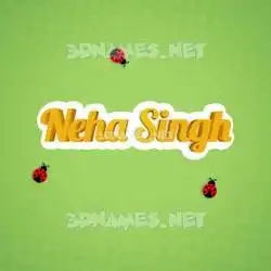 neha singh in Ladybugs style - 3D name wallpaper