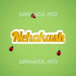 nehakash in Ladybugs style - 3D name wallpaper