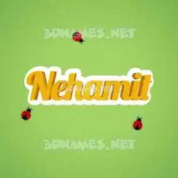 nehamit in Ladybugs style - 3D name wallpaper