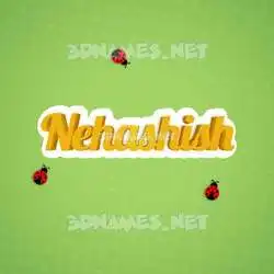 nehashish in Ladybugs style - 3D name wallpaper