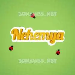 nehemya in Ladybugs style - 3D name wallpaper