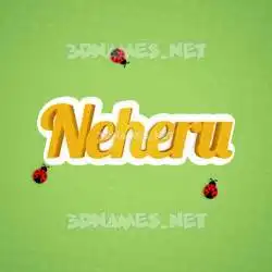 neheru in Ladybugs style - 3D name wallpaper