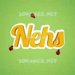 nehs in Ladybugs style - 3D name wallpaper