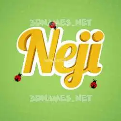 neji in Ladybugs style - 3D name wallpaper