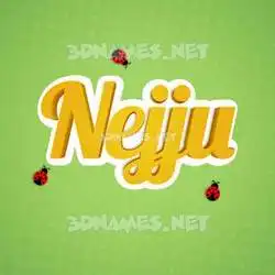 nejju in Ladybugs style - 3D name wallpaper