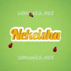 nekeisha in Ladybugs style - 3D name wallpaper