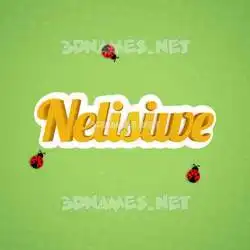 nelisiwe in Ladybugs style - 3D name wallpaper
