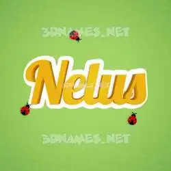 nelus in Ladybugs style - 3D name wallpaper