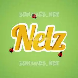 nelz in Ladybugs style - 3D name wallpaper