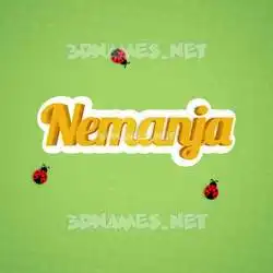 nemanja in Ladybugs style - 3D name wallpaper