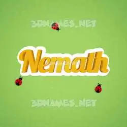nemath in Ladybugs style - 3D name wallpaper