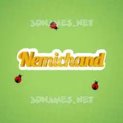 nemichand in Ladybugs style - 3D name wallpaper