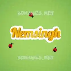 nemsingh in Ladybugs style - 3D name wallpaper