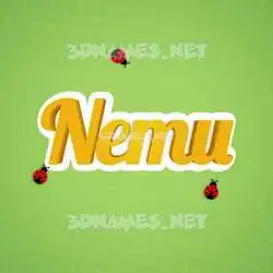 nemu in Ladybugs style - 3D name wallpaper