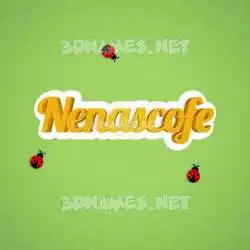 nenascofe in Ladybugs style - 3D name wallpaper