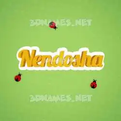 nendosha in Ladybugs style - 3D name wallpaper