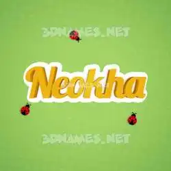 neokha in Ladybugs style - 3D name wallpaper