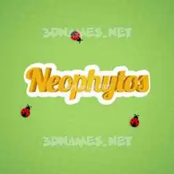 neophytos in Ladybugs style - 3D name wallpaper