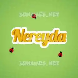 nereyda in Ladybugs style - 3D name wallpaper