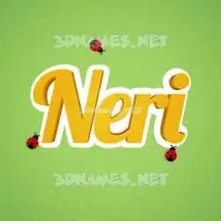 neri in Ladybugs style - 3D name wallpaper
